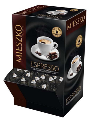 שוקולד מריר ממולא אספרסו מיאסקו 150 יחידות