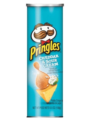 פרינגלס צ'יפס הרווסט בלנד בטעם שמנת חמוצה וצ'דר