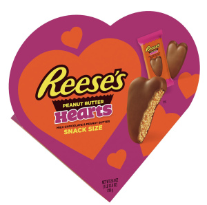 בונבוניירת לבבות ריסס ענקית - ממולא בקרם חמאת בוטנים 816g