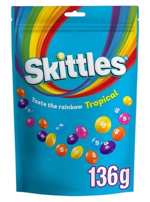 Skittles סקיטלס כחול גדול טבעוני 136g