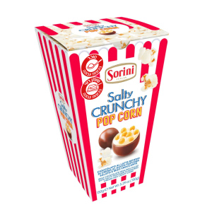 Sorini - סוריני שוקולד חלב ממולא קרם בטעם פופקורן 150g