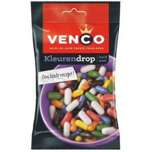 ונקו ליקריץ ליקוריש מיקס 120g Venco Kleurendrop
