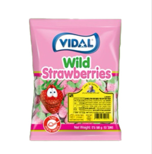 וידאל - גומי תות גדול מסוכר 500g