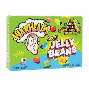 Warheads  ג'לי בינס גומי חמוץ בטעם פירות 113g