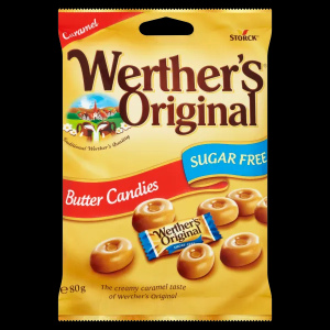 Werther's Original - וורטרס אורגינל סוכריות ללא סוכר בטעם חמאה 80G