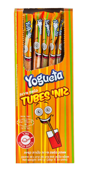יוגטה מארז גומי בצורת קשיות בטעם פירות 840g