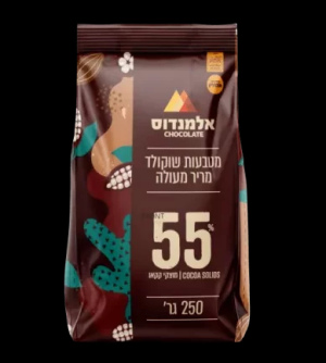 אלמנדוס - מטבעות שוקולד מריר 55% 250g