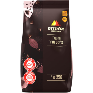 אלמנדוס -  שוקולד צ'יפס מריר 250g