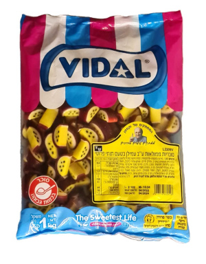 וידאל - לקריץ בטעם תותי פרוטי בצורת פסיפלורה 1 ק