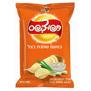 תפוצ'יפס בטעם שמנת בצל 200g
