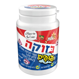 מסטיק בזוקה פופים ממולא בטעם בזוקה ללא סוכר 58g