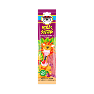 פשקס חמצוצים בטעם דובדבן Sour Sticks 50g
