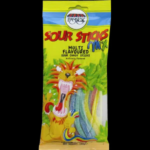 פשקס sour sticks מיקס 4 צבעים 100g