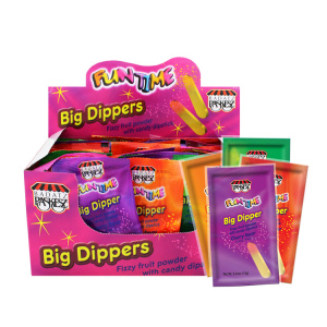 פשקס סוכריות דחוסות בטעמי פירות בצורת מקל ואבקה 12g יחידה - 48 יחי