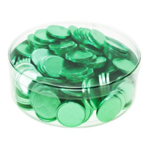 מטבעות שוקולד 936 גר' בצילינדר מנטה