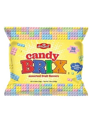 סוכריות לגו בריקס בטעמי פירות - 216g