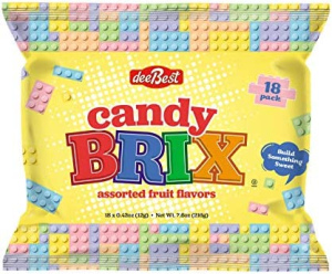 סוכריות לגו בריקס בטעמי פירות - 216g