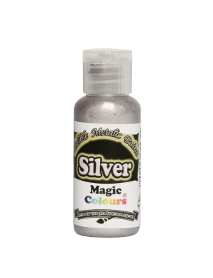 צבע מאכל מטאלי כסף