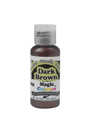 צבע מאכל מטאלי חום כהה