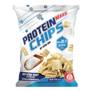 צ'יפס חטיף חלבון בטעם מלח ים 72g