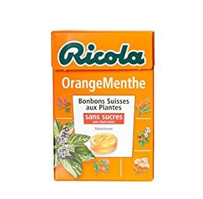 ריקולה – סוכריות קשות – צמחים, תפוז ומנטה 50 גרם