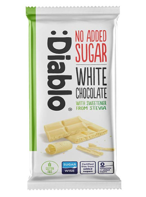 DIABLO שוקולד לבן ללא סוכר 75g