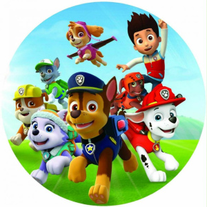 דף סוכר - מפרץ ההרפתקאות לעוגה עגולה