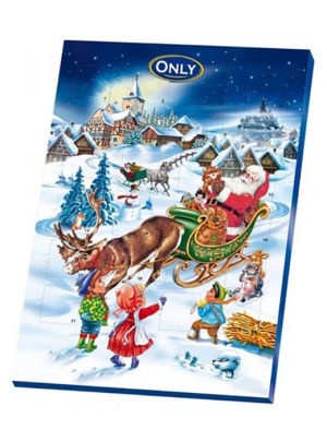 גונץ - לוח שנה שוקולד חלב 75g