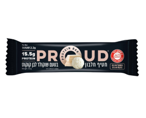 Proud - חטיף חלבון בטעם שוקולד לבן 50g
