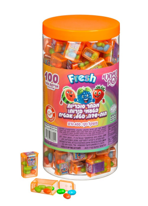 מארז סוכריות בטעמי פירות - 100 יחידות