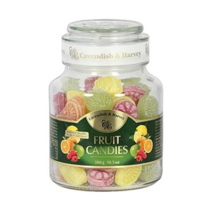 צנצנת סוכריות קשות בטעם פירות - 300g